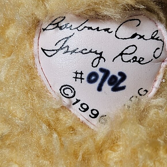 Vintage 90s Gallery Teddy Bears 10 Inch Posable Arms Legs Dress Plush 0702 Toy - Picture 9 of 12